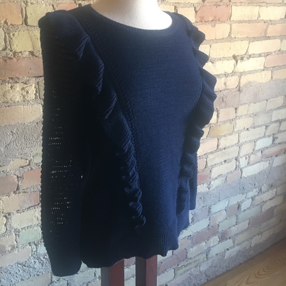 Loft sweater with ruffle detail - Picture 2 of 5